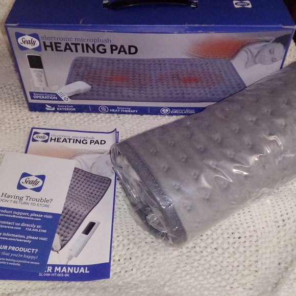 💥EXTRA LARGE MICROPLUSH HEATING PAD ELECTRONIC HEAT THERAPY BRAND NEW IN BOX - Picture 5 of 10